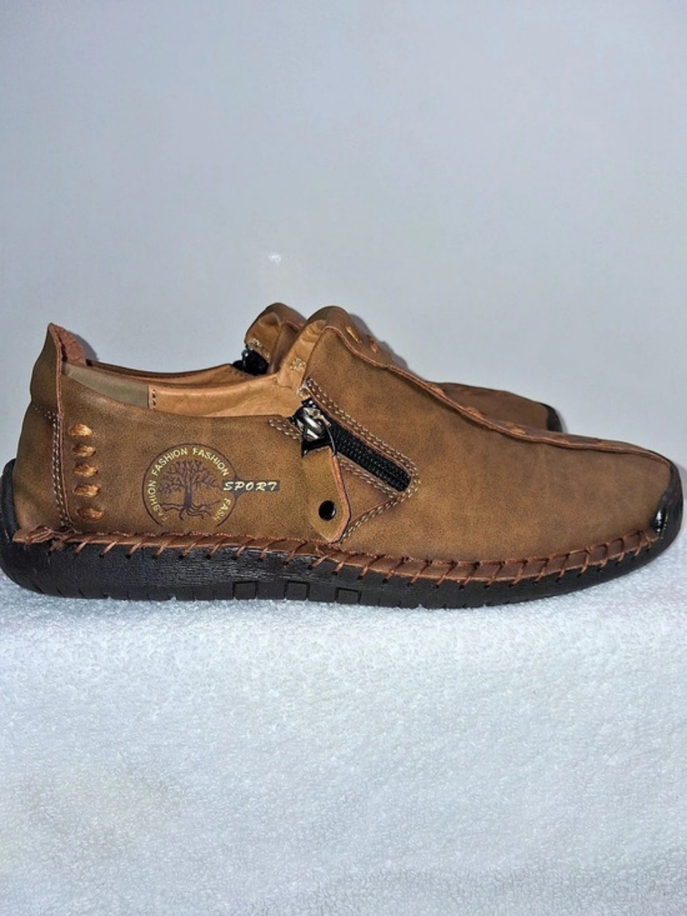 Brown Slip-On Loafers